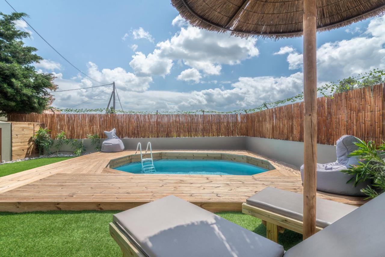 Cozy House With Pool Near Beach Gazi Exterior foto